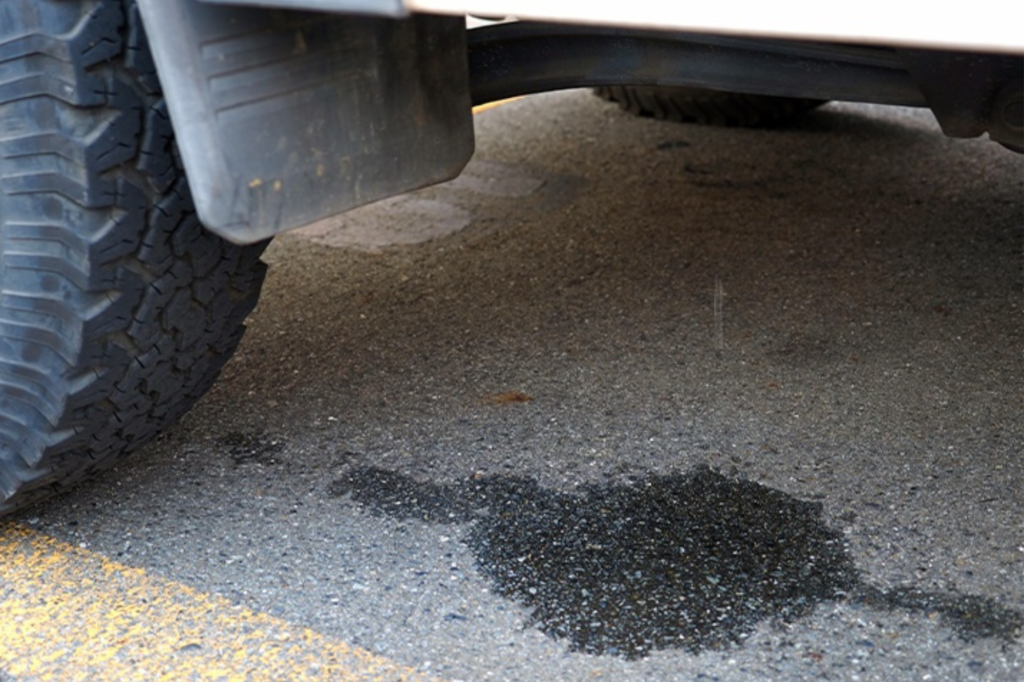 Visible Fluid Under The Car