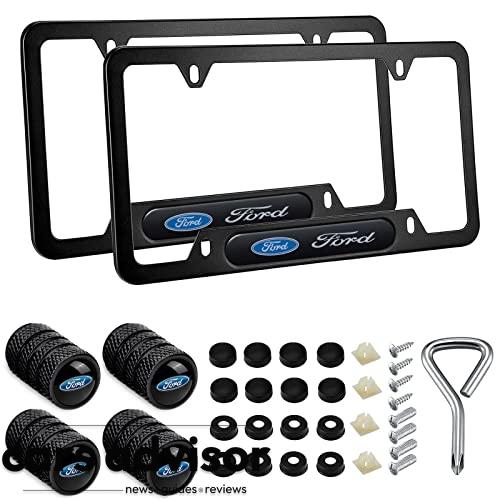 2 Pack for License Plate Frames fit for Ford Explorer Mustang Fusio...