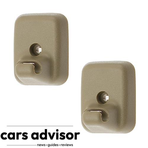2PCS Camel Tan Sun Visor Holder Retainers Clip Compatible with Ford...