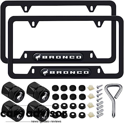 2PCS License Plate Frames for Ford Bronco Series, Car License Plate...