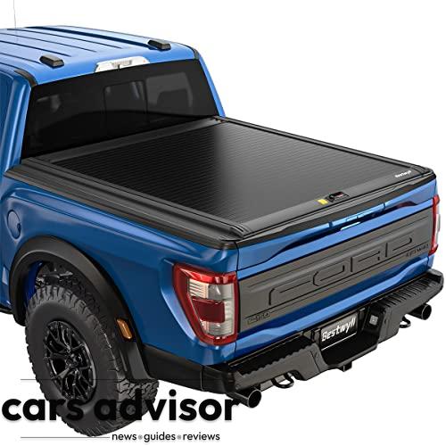 Bestwyll Truck Bed Cover, Retractable Tonneau Cover, Compatible wit...