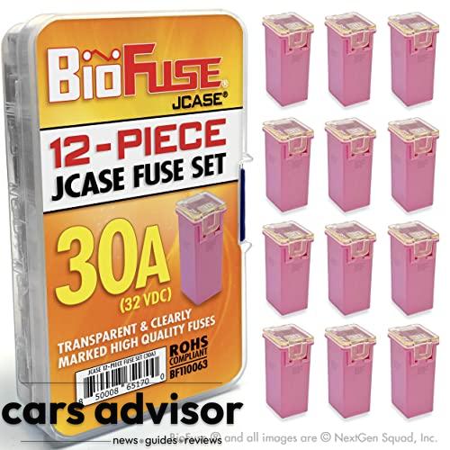 BioFuse 30A JCASE 12-Piece Cartridge Fuse Set. Fits Most: Nissan, T...