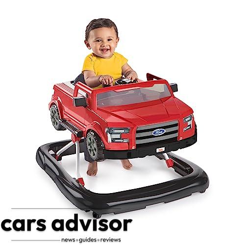 Bright Starts Ford F-150 4-in-1 Red Baby Activity Center & Push Wal...