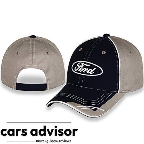 CFS Ford Racing Hat for Men - Blue Gray Ford Baseball Cap White Ova...