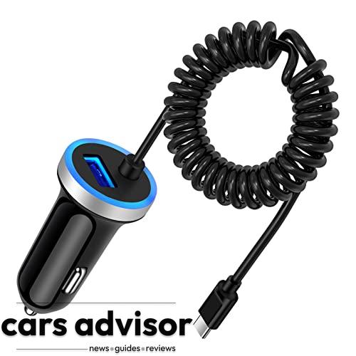 Fast Car Charger Type C Car Plug Android Phone USB C Car Charger Ci...