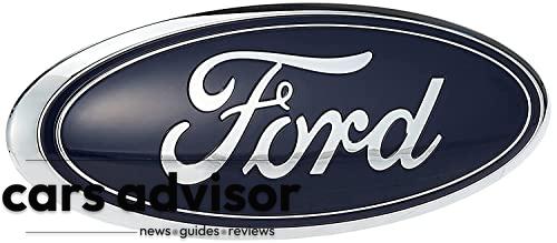 Ford AA8Z-9942528-A Nameplate DARK BLUE, 9 x 3.5 INCHES...