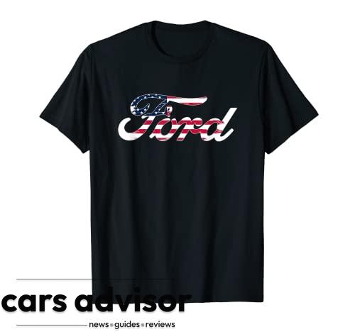 Ford Script American Flag Logo T-Shirt...