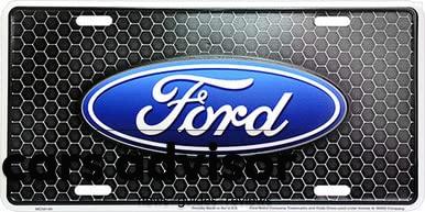 HangTime Ford Honeycomb 6 x 12 Embossed Aluminum License Plate...