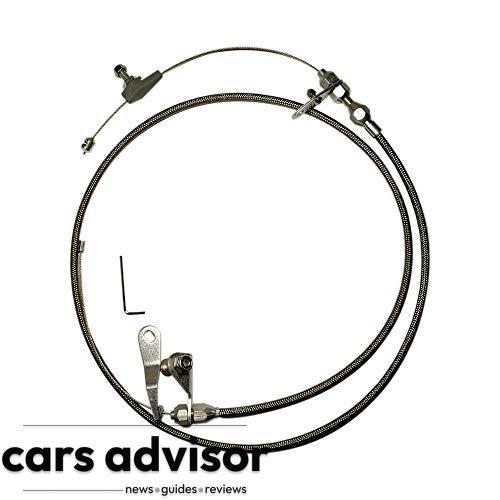 JEM&JULES Stainless Kick Down Cable Kit for All Ford C6 C-6 Braided...