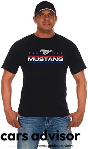 JH DESIGN GROUP Men s Ford Mustang Distressed Stars & Bars Crew Nec...