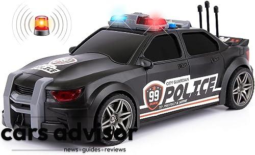 Police Car Toys for Boys 3,4,5 with Lights & Siren Sounds, Friction...