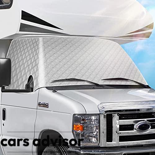 RV Windshield Cover Compatible with Ford Class C 1997-2023 RV Front...