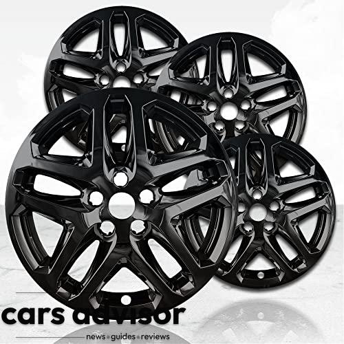 17  4pc Gloss Black Overlay Wheel Skins Covers (Set of 4) for Ford ...