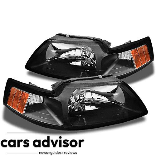 AKKON - For Ford Mustang OE Replacement Black Headlights Driver Pas...