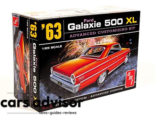 AMT 1963 Ford Galaxie 1 25 Scale Plastic Model Kit, White, AMT1186...