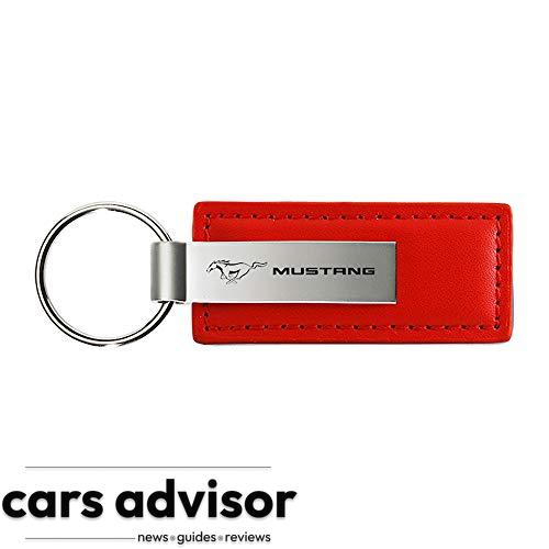 Au-Tomotive Gold, Ford Mustang Red Leather Car Key Chain...