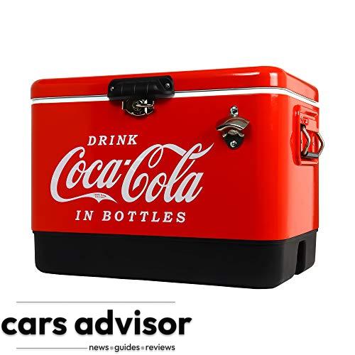 Coca-Cola Retro Ice Chest Cooler Cool Box Large with Bottle Opener ...