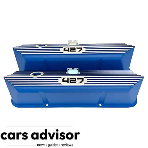 Compatible with Ford FE 427 Tall Valve Covers - Blue - Die-Cast Alu...