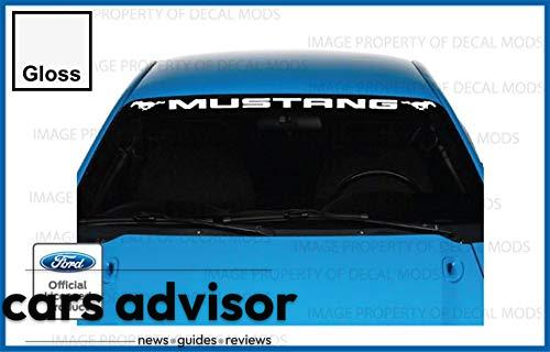 Decal Mods Front Windshield Banner Compatible with Ford Mustang (19...