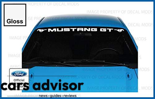 Decal Mods Front Windshield Banner Compatible with Ford Mustang (19...