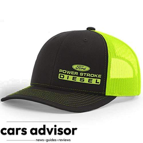 Diesel Tees Power Stroke Trucker Snapback Hat 112 (Neon Yellow Char...