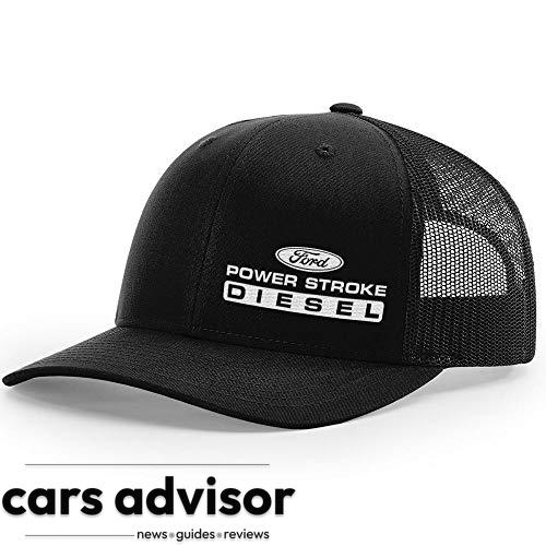 Diesel Tees Power Stroke Trucker Snapback Hat 112 (Black Black)...