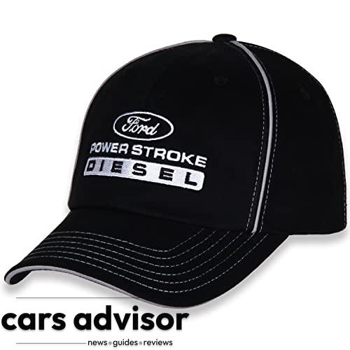 Ford Black Baseball Cap for Men - Power Stroke Diesel Logo Racing H...