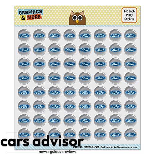 Ford Motor Company Blue Oval Logo Puffy Bubble Dome Scrapbooking Cr...