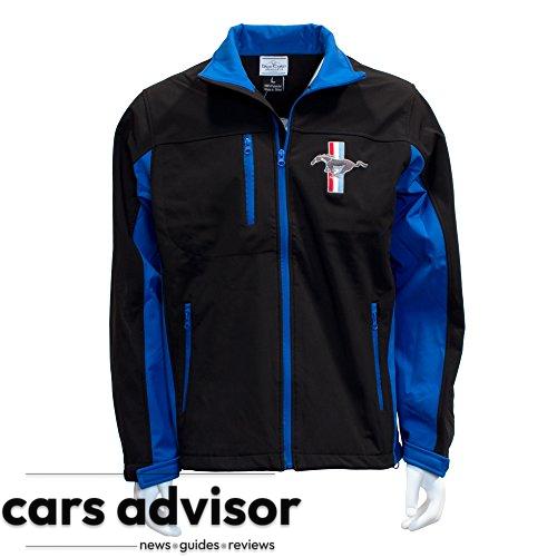 Ford Mustang Softshell Windproof Work Jacket – Blue & Black – Z...