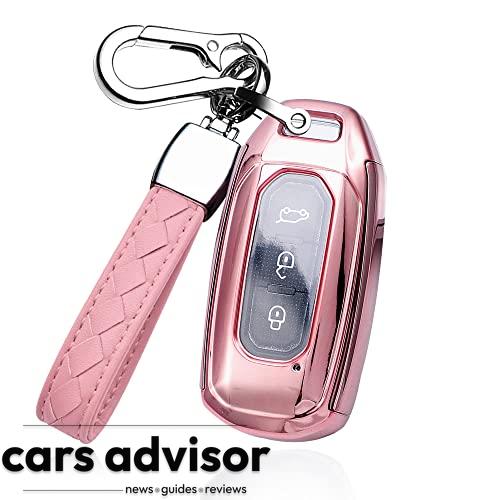 HIBEYO Key Fob Cover for Ford Territory EV Car Accessoreis with Key...