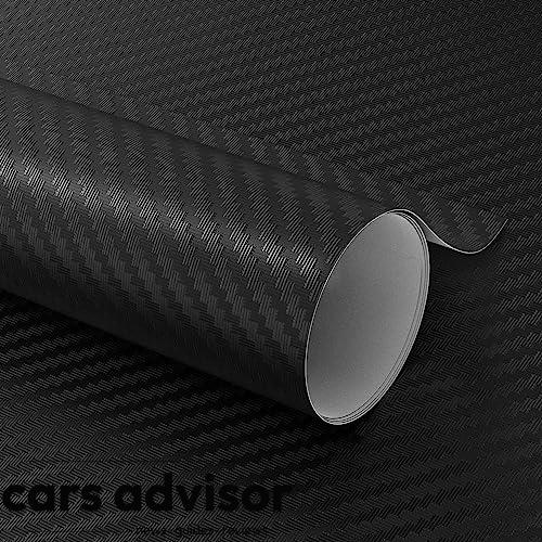 Lypumso 3D Black Carbon Fiber Vinyl Wrap with Air Release Technolog...