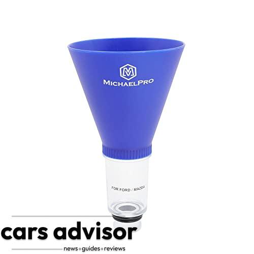 MichaelPro Spill-Free Oil Funnel for Ford and Mazda Vehicles, Hands...