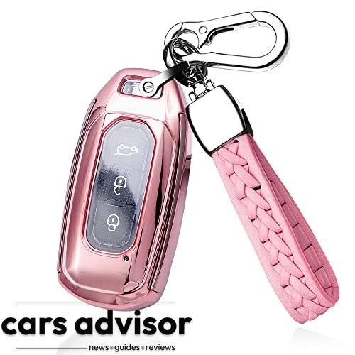 SANRILY Plating TPU Key Fob Cover for Ford Territory 2023 2022 2021...