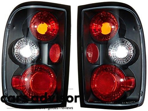Spec-D Tuning Black Housing Clear Lens Tail Lights Compatible with ...