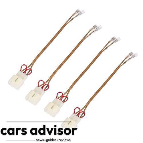 X AUTOHAUX 4pcs Car Speaker Connector Wire Harness Adapter Connecto...