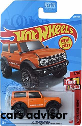 Hot Wheels  21 Ford Bronco, [Orange] Then and Now 3 10...