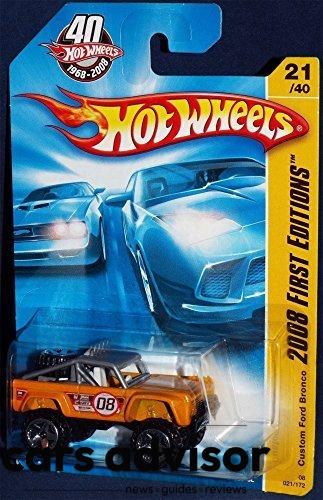 Hot Wheels Custom Ford Bronco 2008 First Edition #21 New Models Yel...