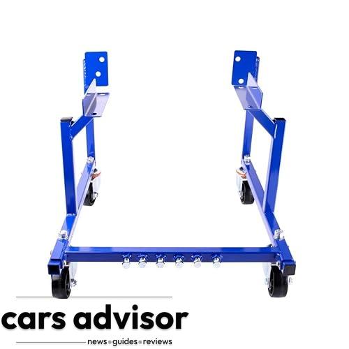 NATIONAL STANDARD Rolling Engine Cradle Stand with Wheels, Steel Co...