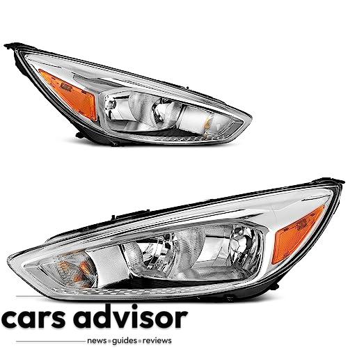 AUTOSAVER88 Headlight Assembly Compatible with 2015-2018 Ford Focus...