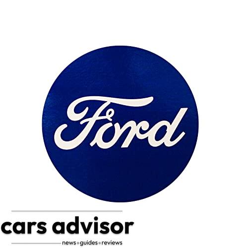Classic Ford Logo Vinyl Sticker - 4  Round...