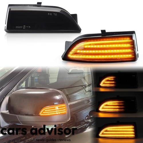 FetonAuto Sequential Amber LED Side Mirror Turn Signal Marker Light...