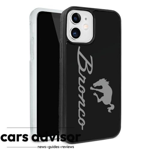 Ford Bronco Chrome Logo Protective Slim Fit Hybrid Rubber Bumper Ca...