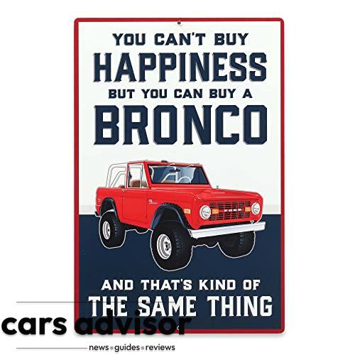 Ford Bronco Happiness Metal Wall Decor - Ford Bronco Wall Art for G...