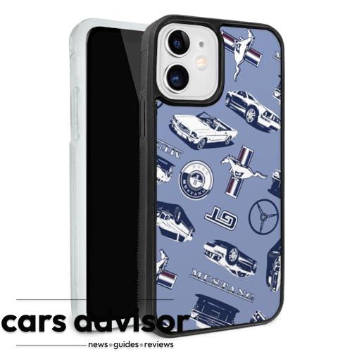 Ford Mustang Pattern Protective Slim Fit Hybrid Rubber Bumper Case ...