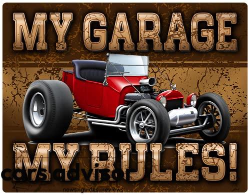 Ford T-Bucket Hot Rod My Garage My Rules Wall Art Graphic Decal Sti...