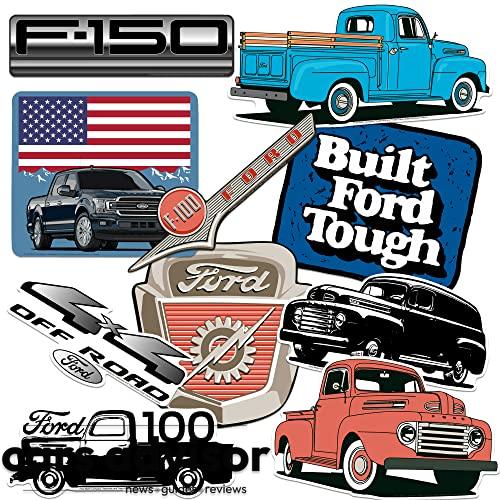 Ford Trucks Vinyl Large Deluxe Stickers Variety Pack - Laptop, Wate...