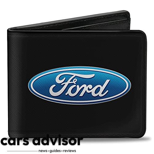 Ford Wallet, Bifold, Ford Oval Logo Centered, Vegan Leather...