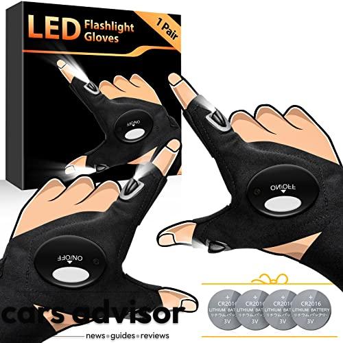 HANPURE LED Flashlight Gloves Gifts for Men, Stocking Stuffers for ...