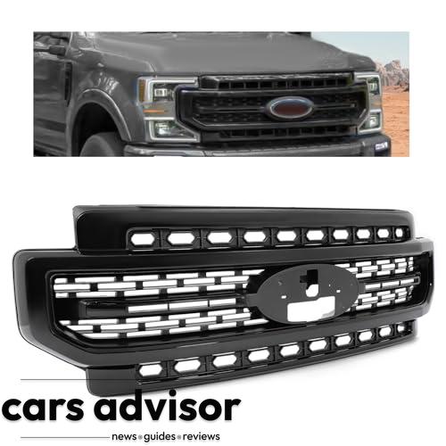 HECASA Front Upper Grille Compatible with 2020-2022 Ford F250 F350 ...