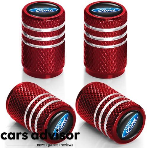 HEEDZ 4PCS Car Tire Valve Caps, Compatible with Ford Fusion F150 F2...